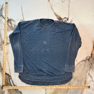 Royce Vintage-Style Blue Long Sleeve Tee